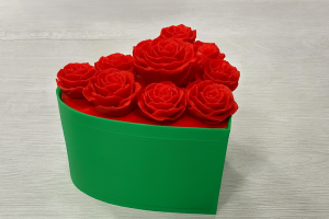 Caja rosas 3D
