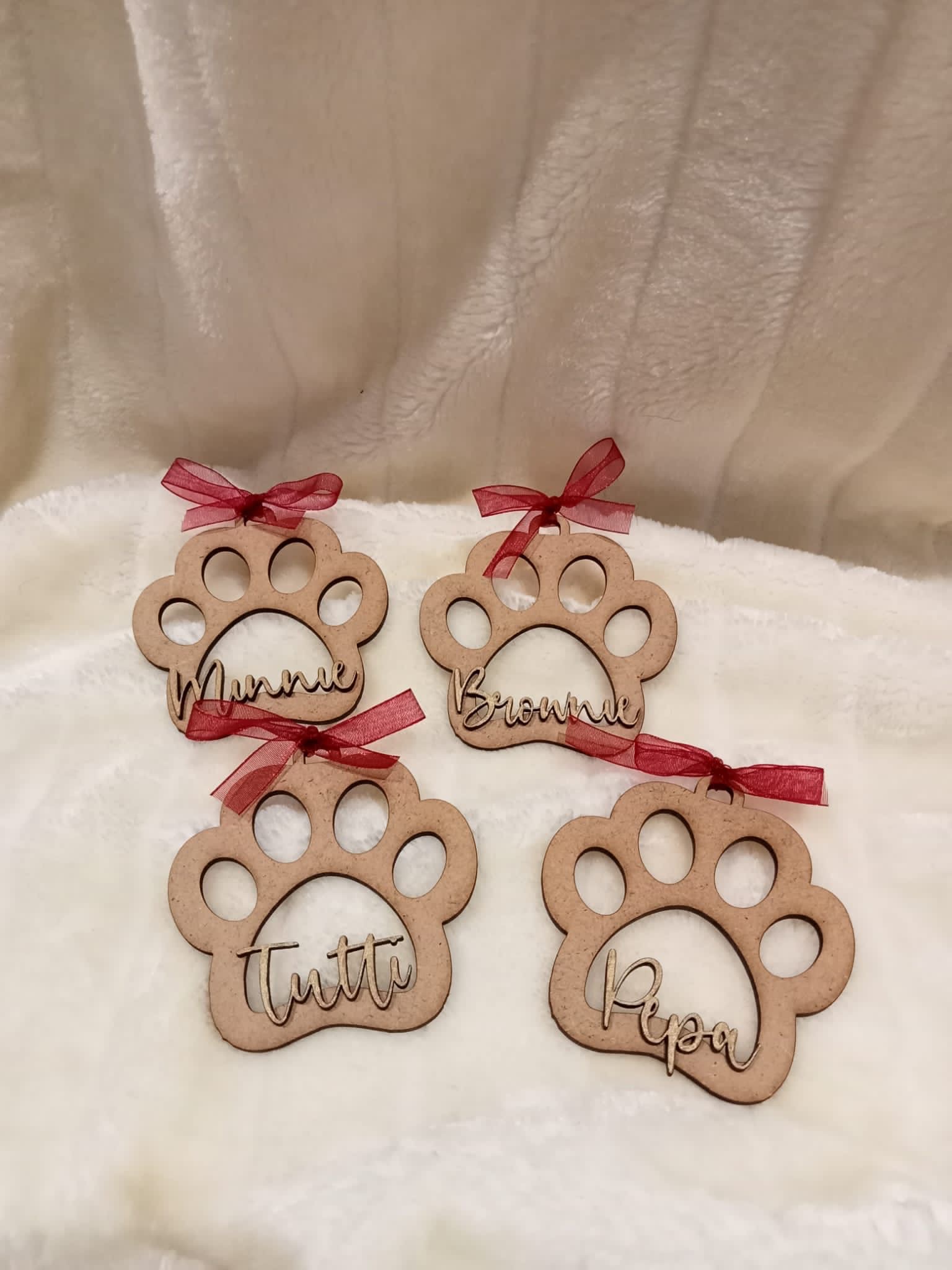 Adorno huella personalizada